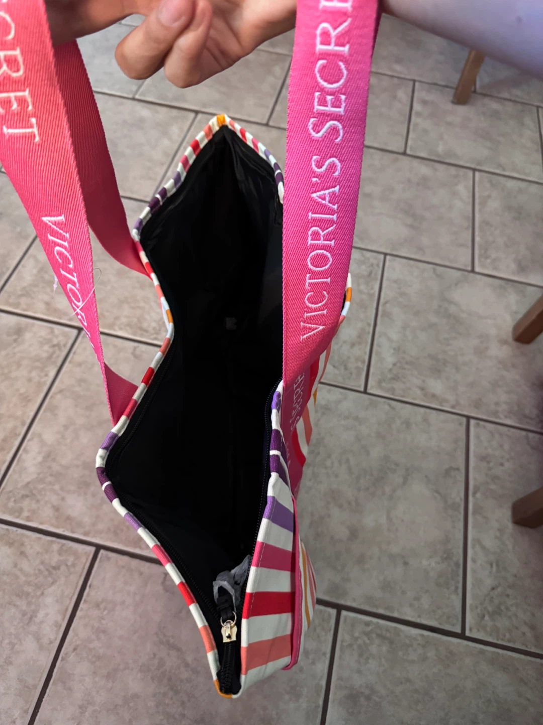 Victoria's Secret Striped Tote Bag - photo 3