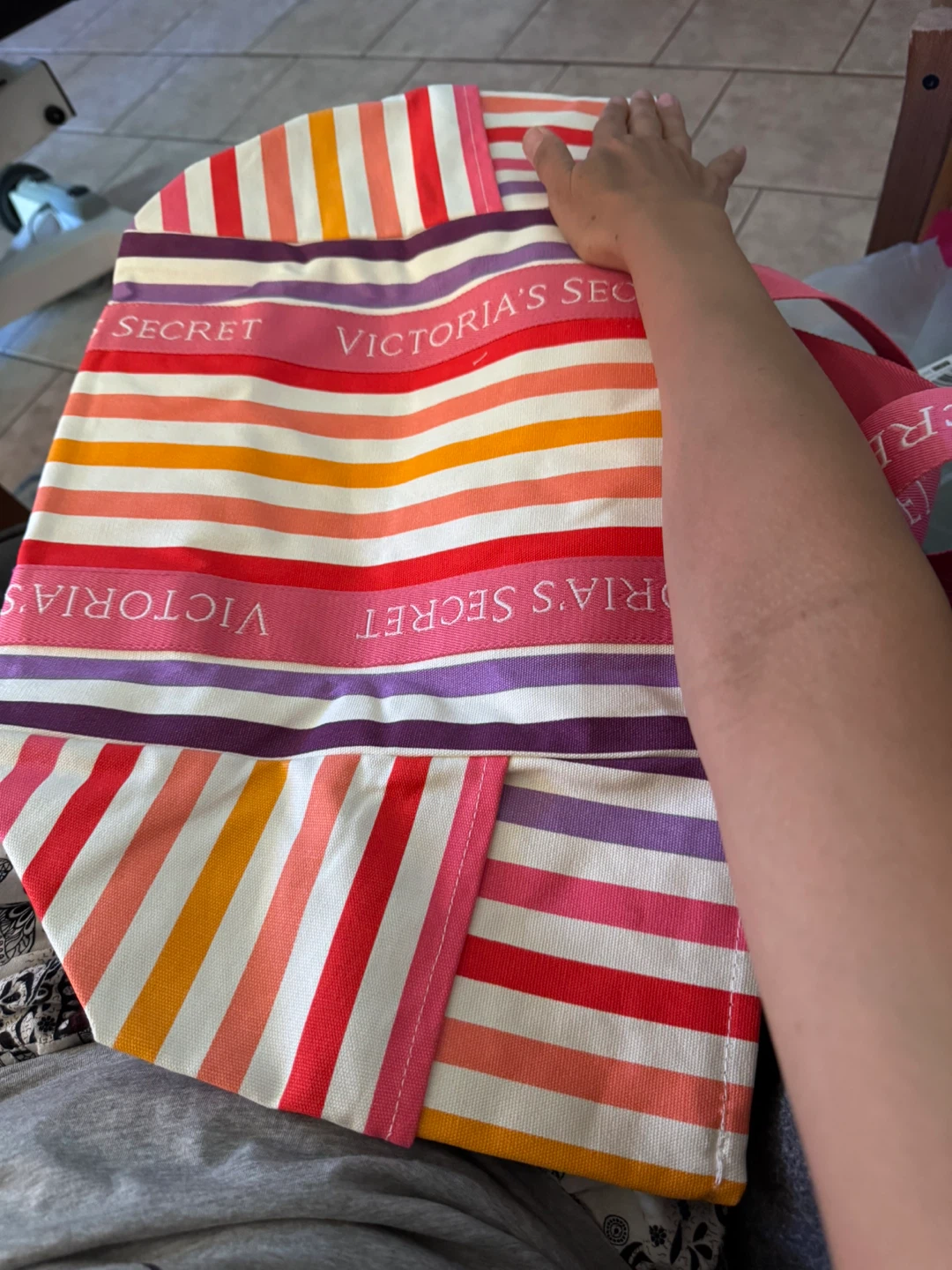 Victoria's Secret Striped Tote Bag - photo 5
