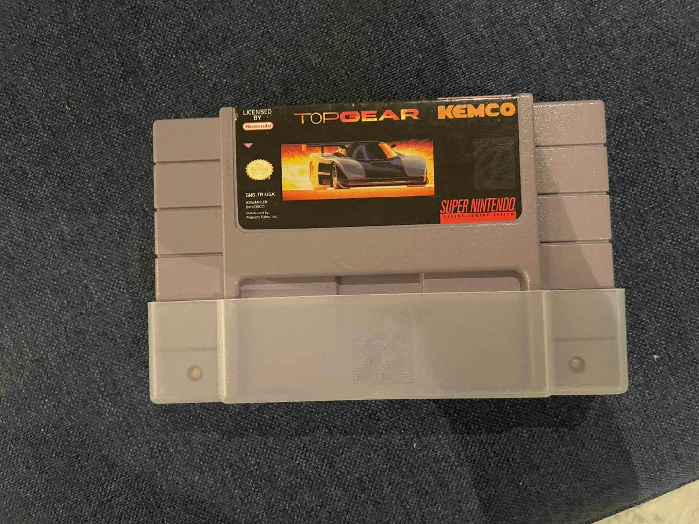 ⚽️Super Nintendo Top Gear Game Cartridge