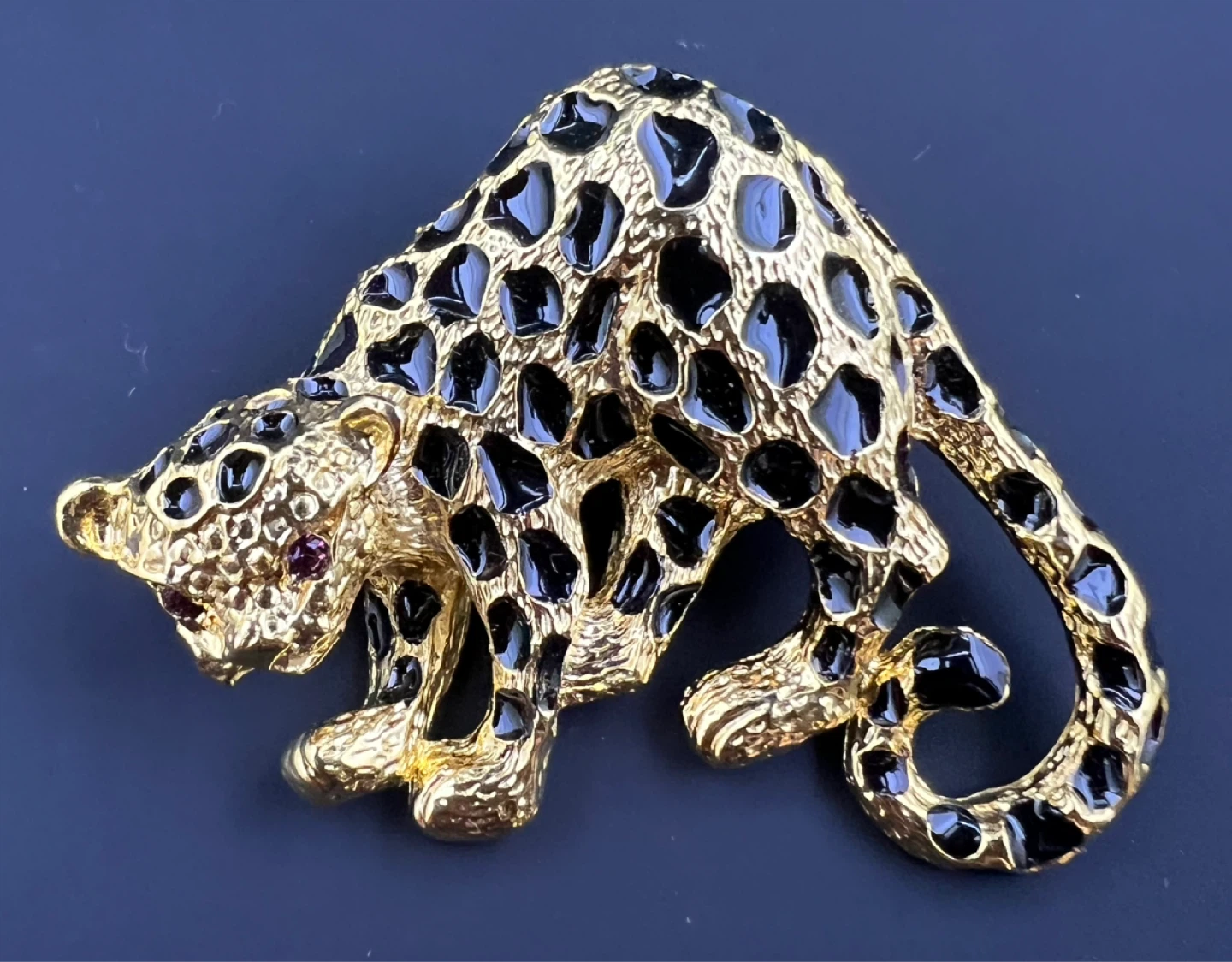 Vintage Signed ‘Park Lane’ Leopard Brooch/Pendant