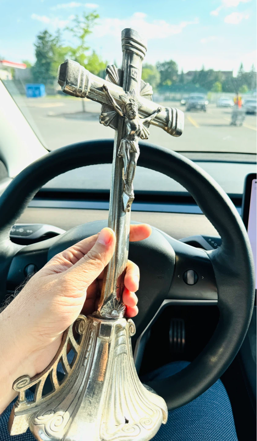 Vintage Crucifix (made of metal) - photo 2