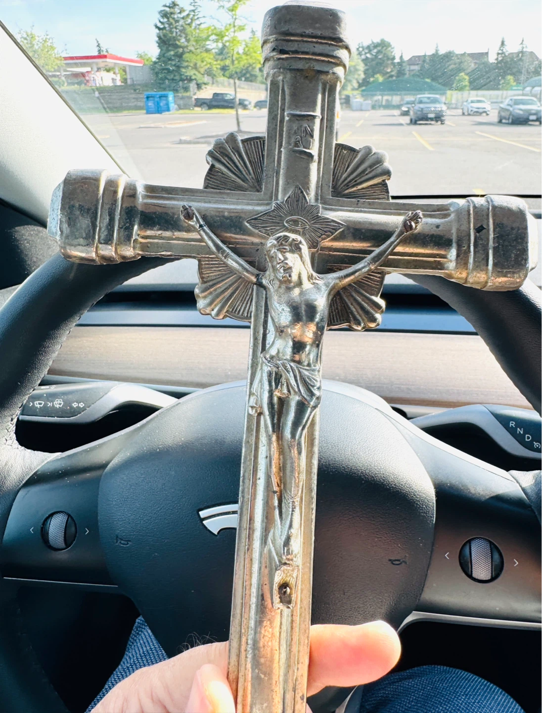 Vintage Crucifix (made of metal) - photo 4