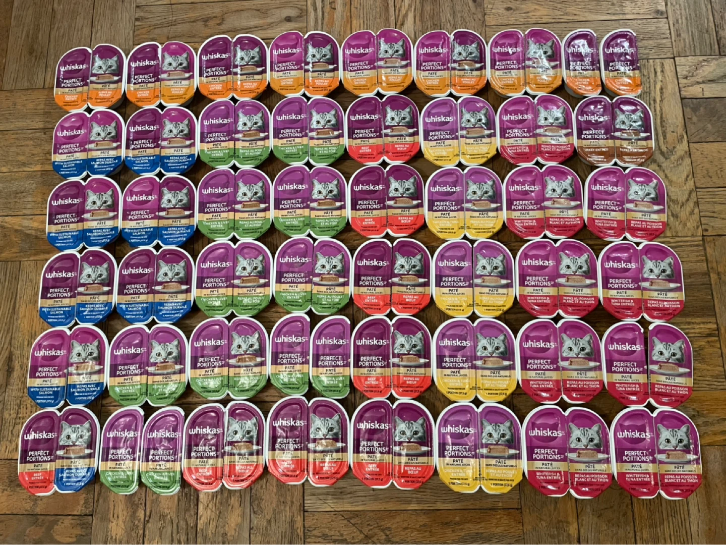 Huge Lot Whiskas Wet Cat Food (48 Packs = 96 Portions)