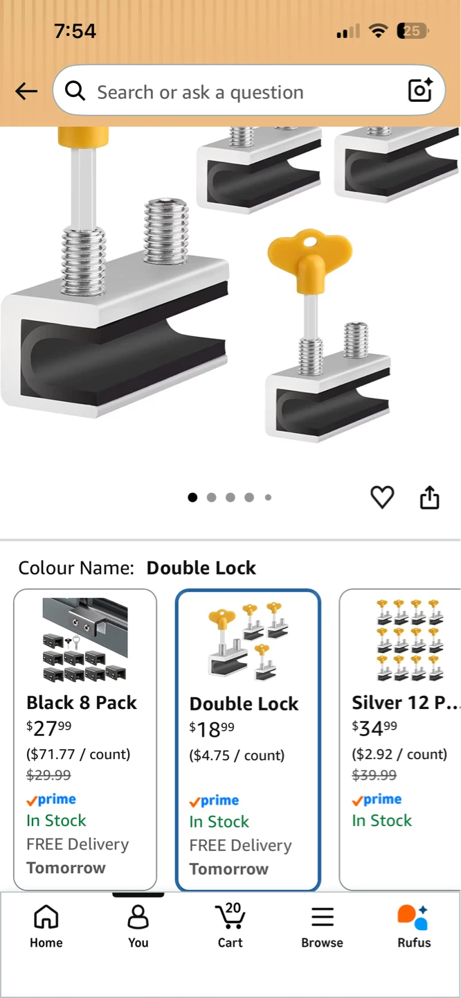 Window Locks - 4 Sets with Keys - photo 3