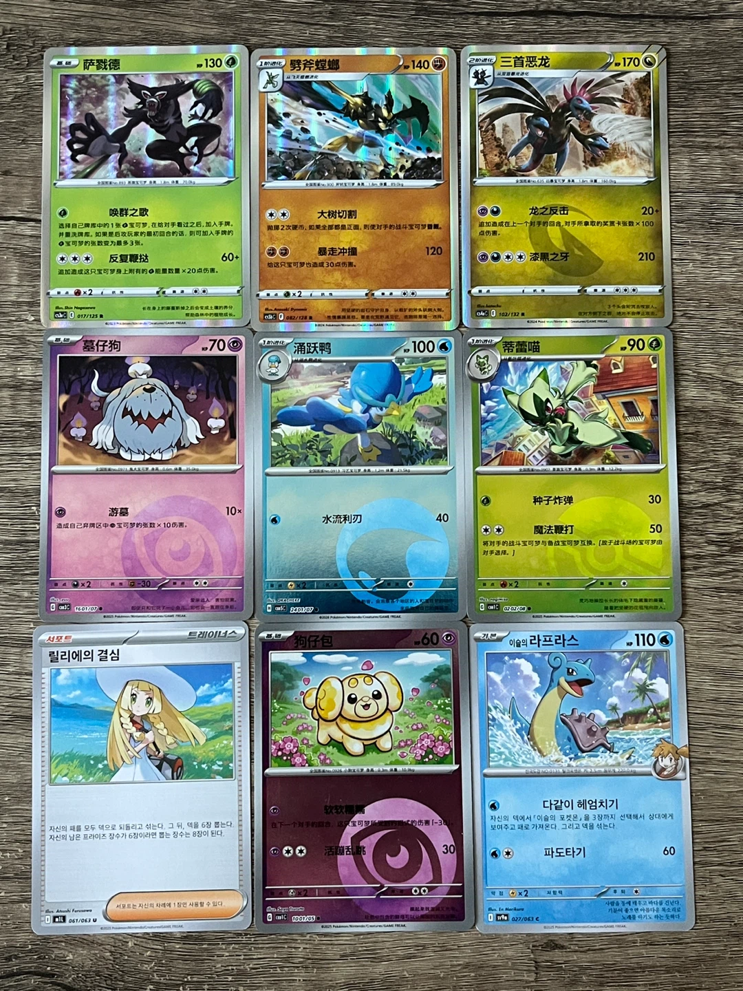 Chinese Pokemon Holo Rare Cards