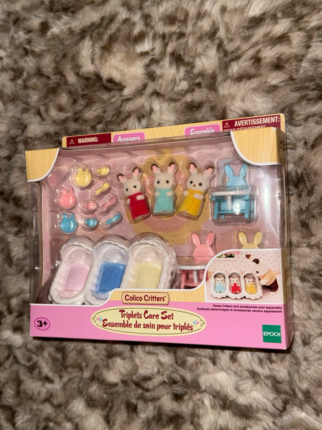 Calico Critters Triplets Care Set
