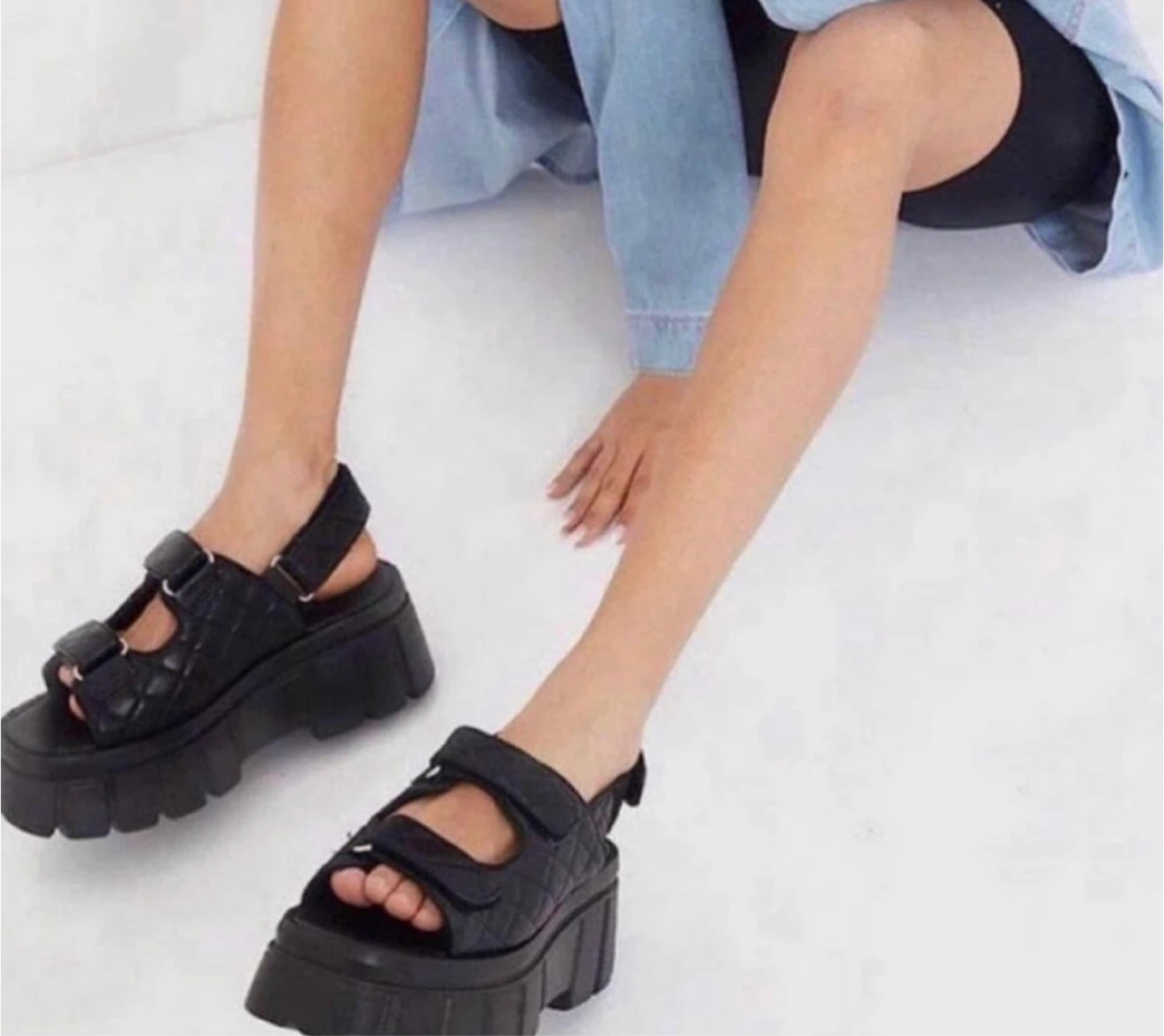 ⚽️Never worn Pretty Little Thing Chunky Sandals size 39 - photo 2