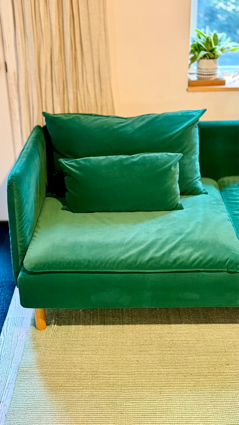 IKEA Söderhamn sofa w/ custom Bemz sofa cover and custom legs - photo 3