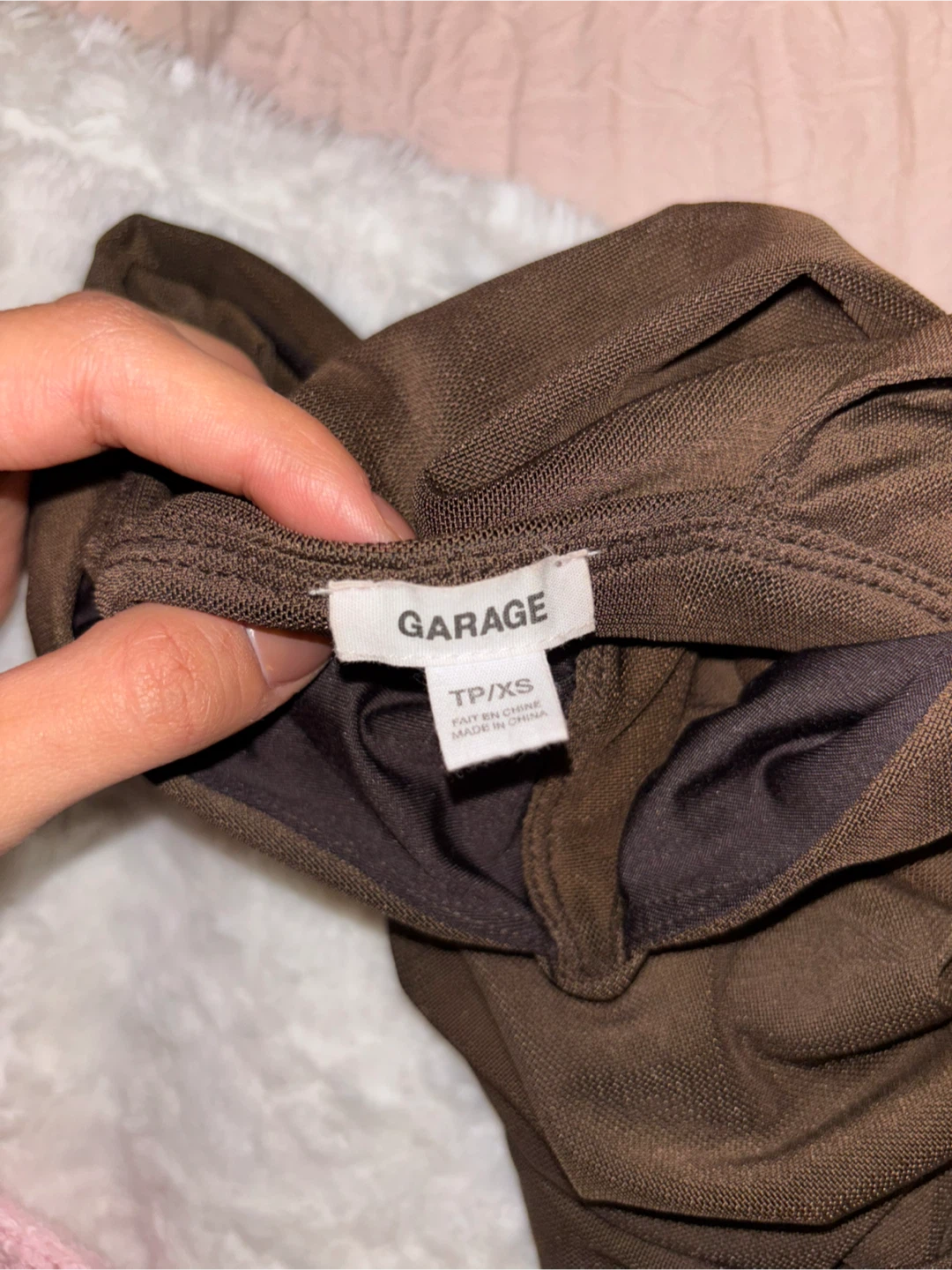 Garage Brown Mesh Top - photo 2
