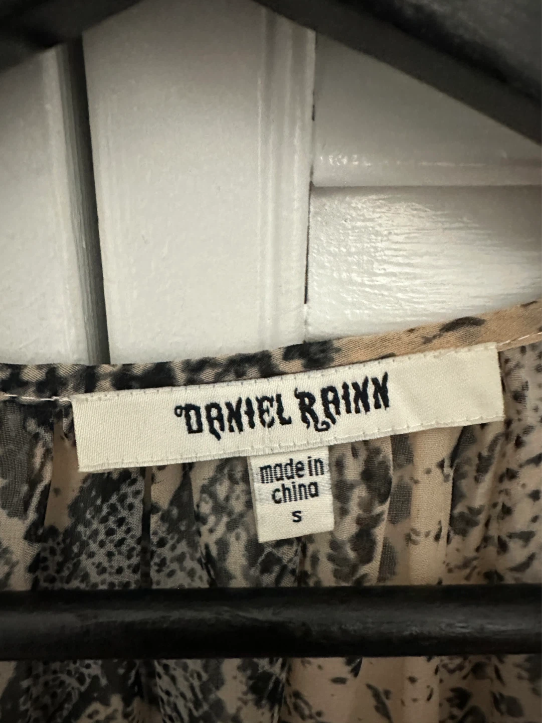 y2k Daniel Rainn Snake Print Blouse Size S - photo 2