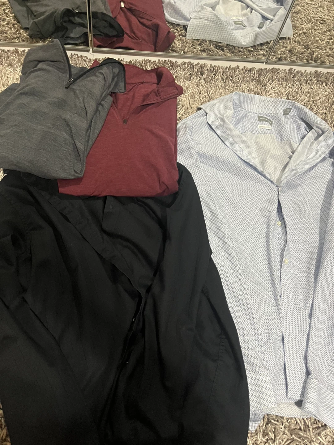 Large mens lounge shirts and dress shirts