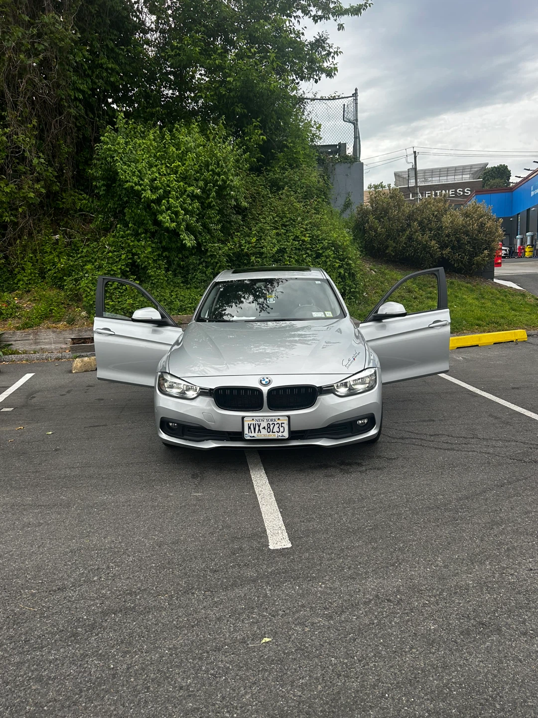 Silver BMW Sedan