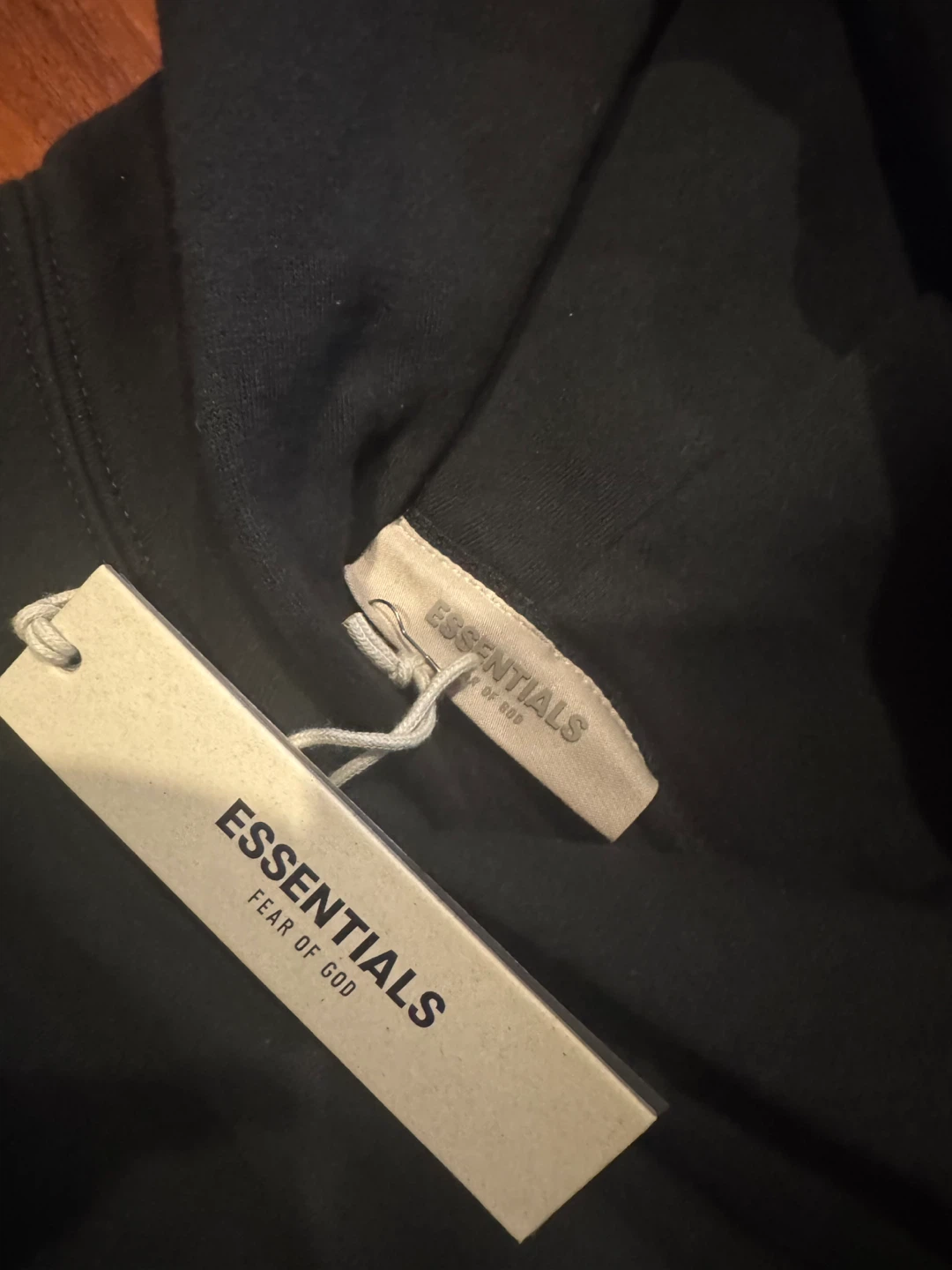Black Essentials Fear of God Hoodie - photo 3