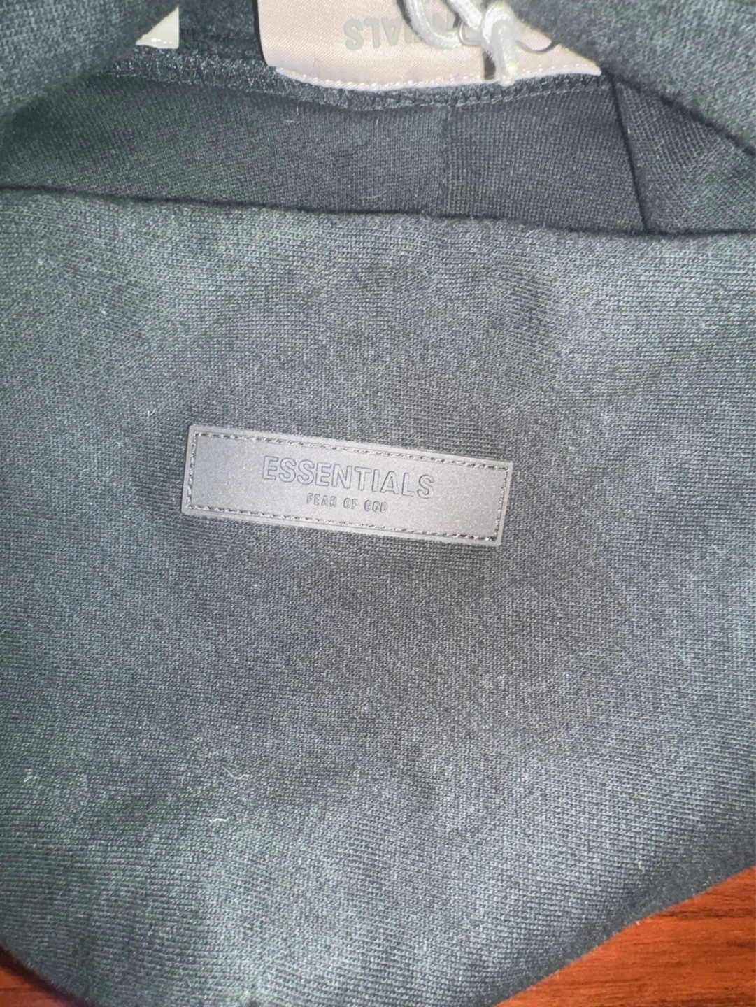 Black Essentials Fear of God Hoodie - photo 5