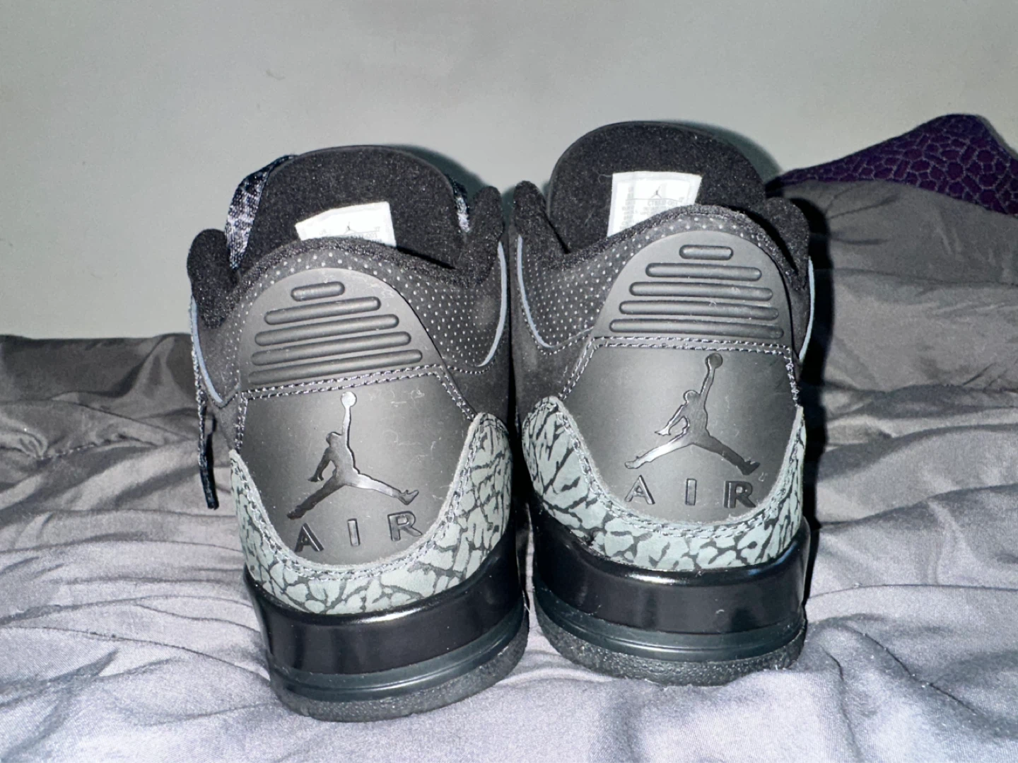 Jordan 3 Black Cat Sneakers - photo 4
