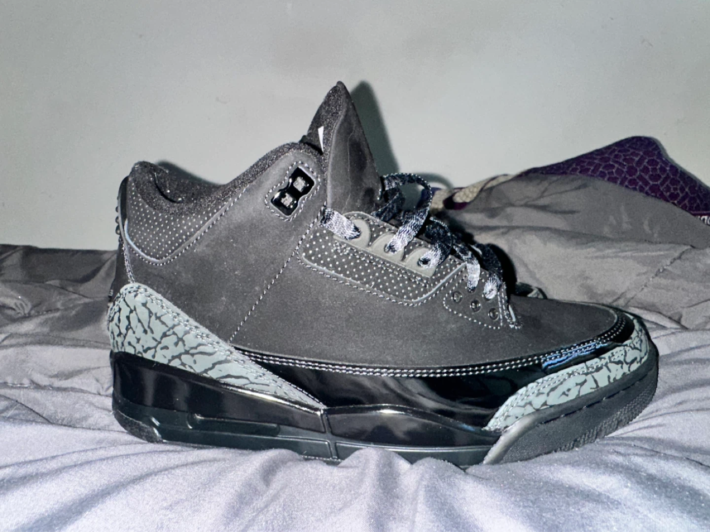 Jordan 3 Black Cat Sneakers - photo 3