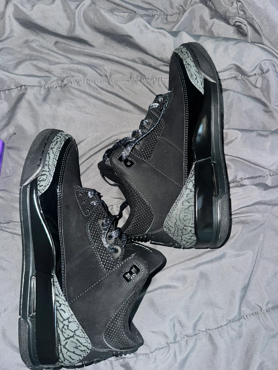 Jordan 3 Black Cat Sneakers - photo 5