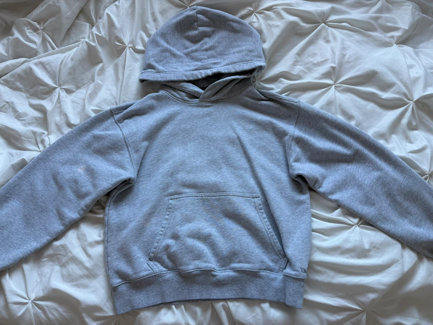 TNA Grey Sweatfleece Terry Hoodie