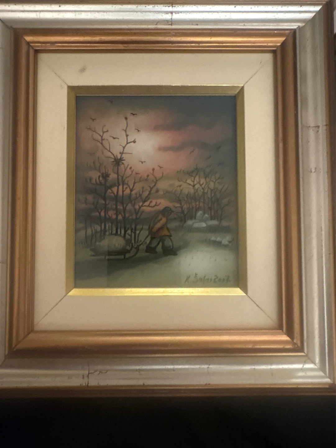 ⚽️Original Folk Art Paintings pair - photo 2