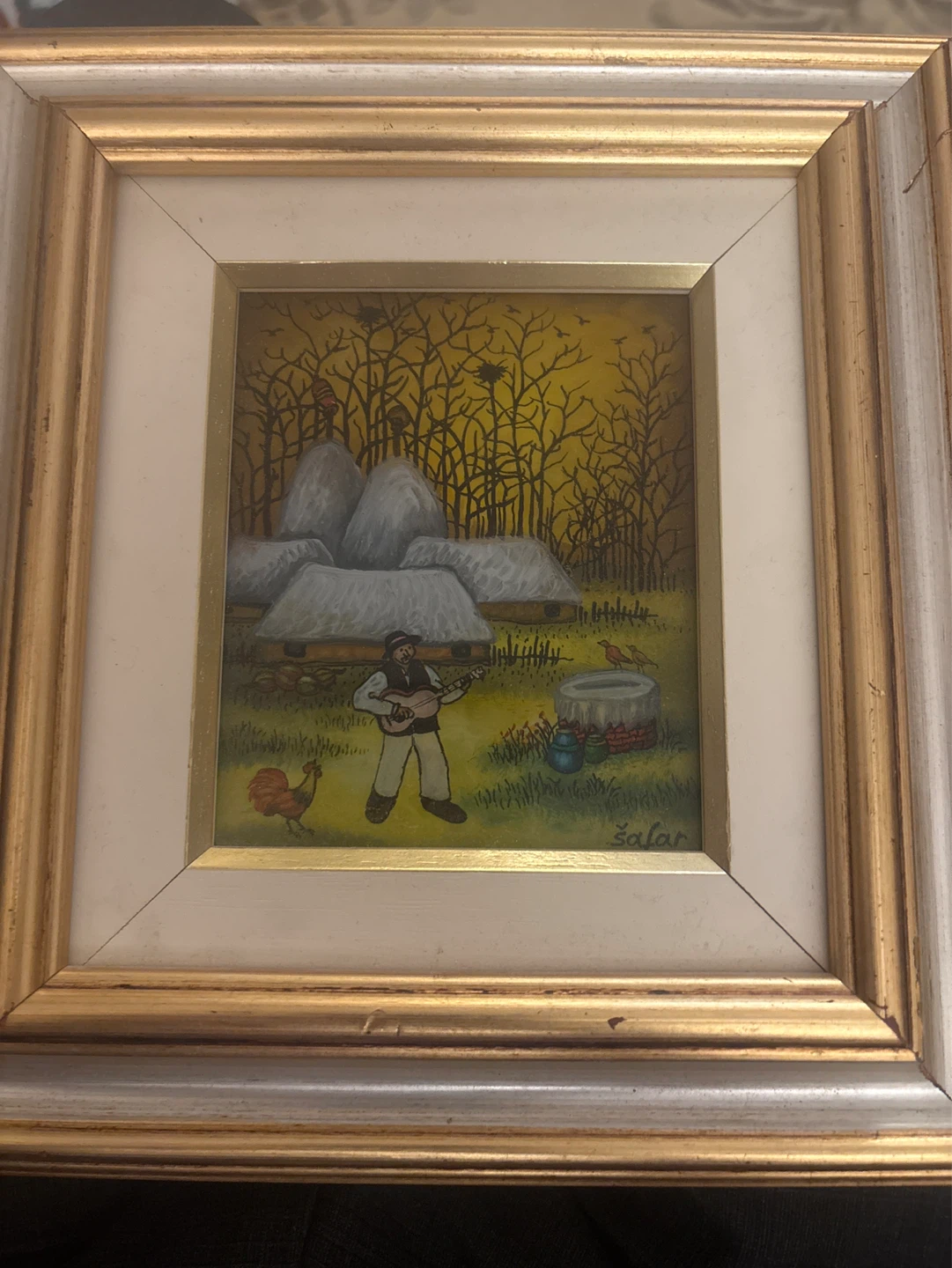 ⚽️Original Folk Art Paintings pair