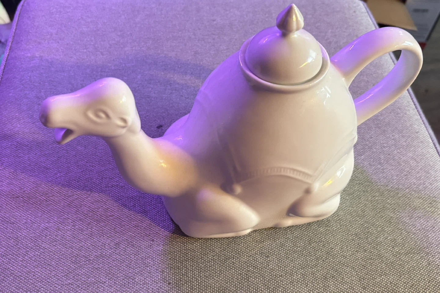 Cordon Bleu White Ceramic Camel Teapot