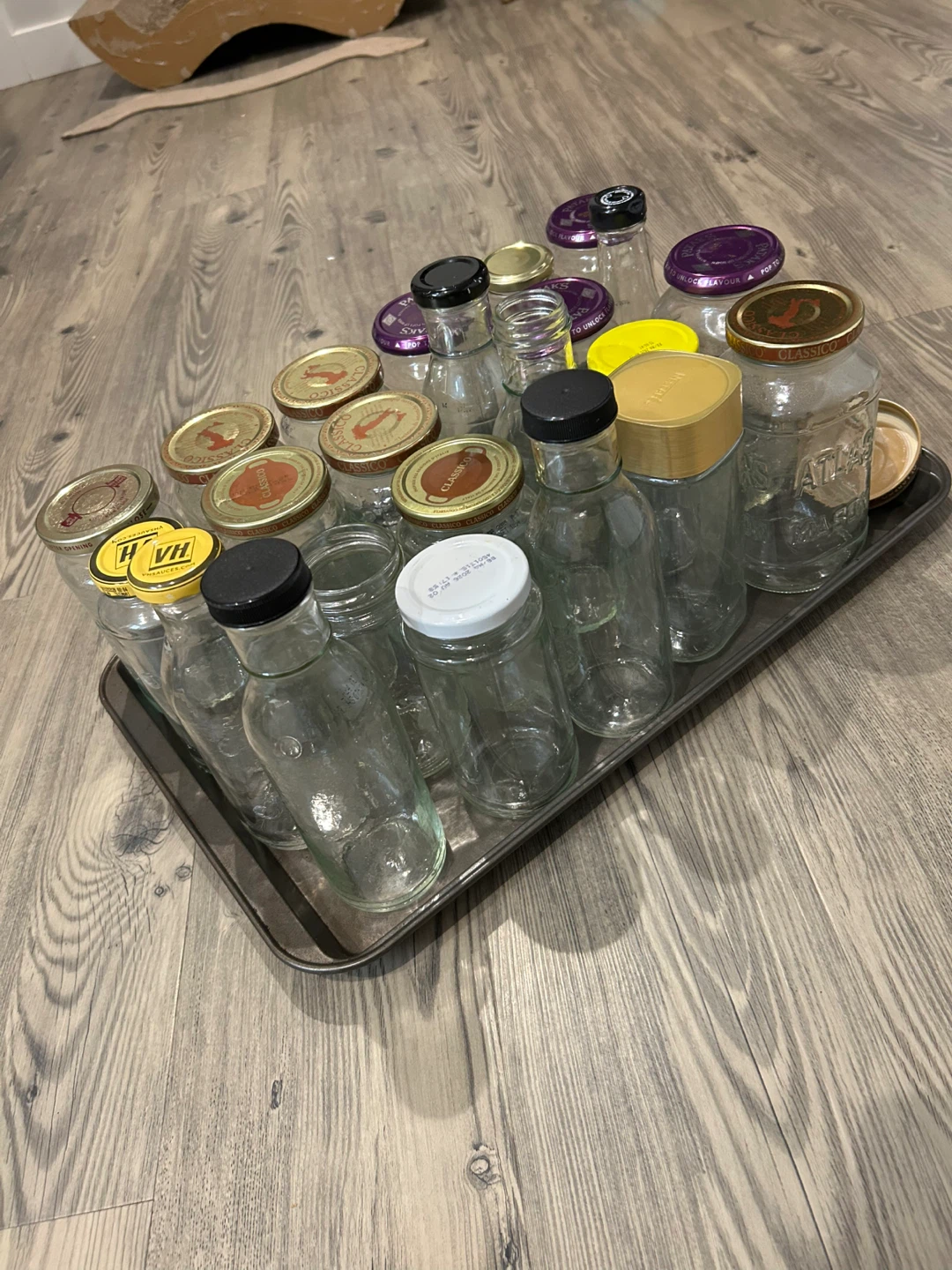 23 Glass Jars/Bottles