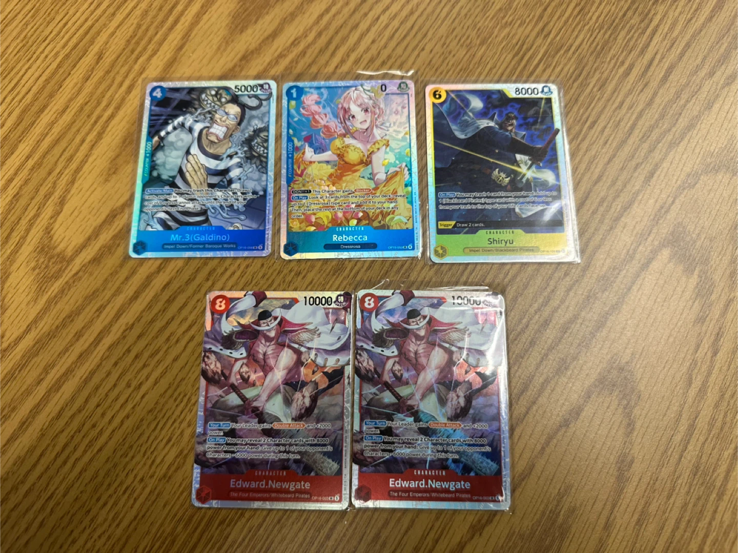 One Piece OP15 & OP16 SR Cards