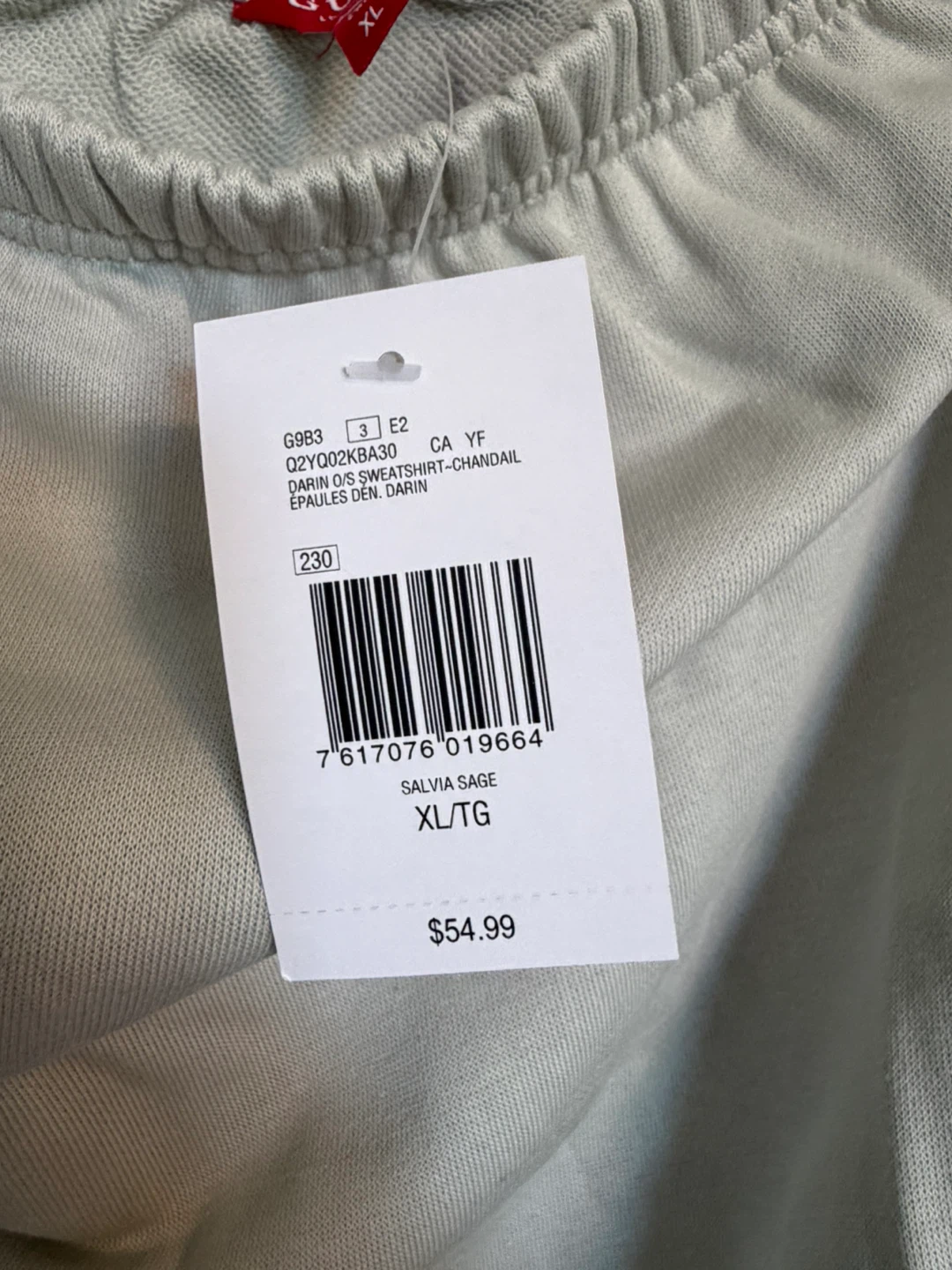Guess Women's Salvia Sage Sweatshirt - XL - photo 4