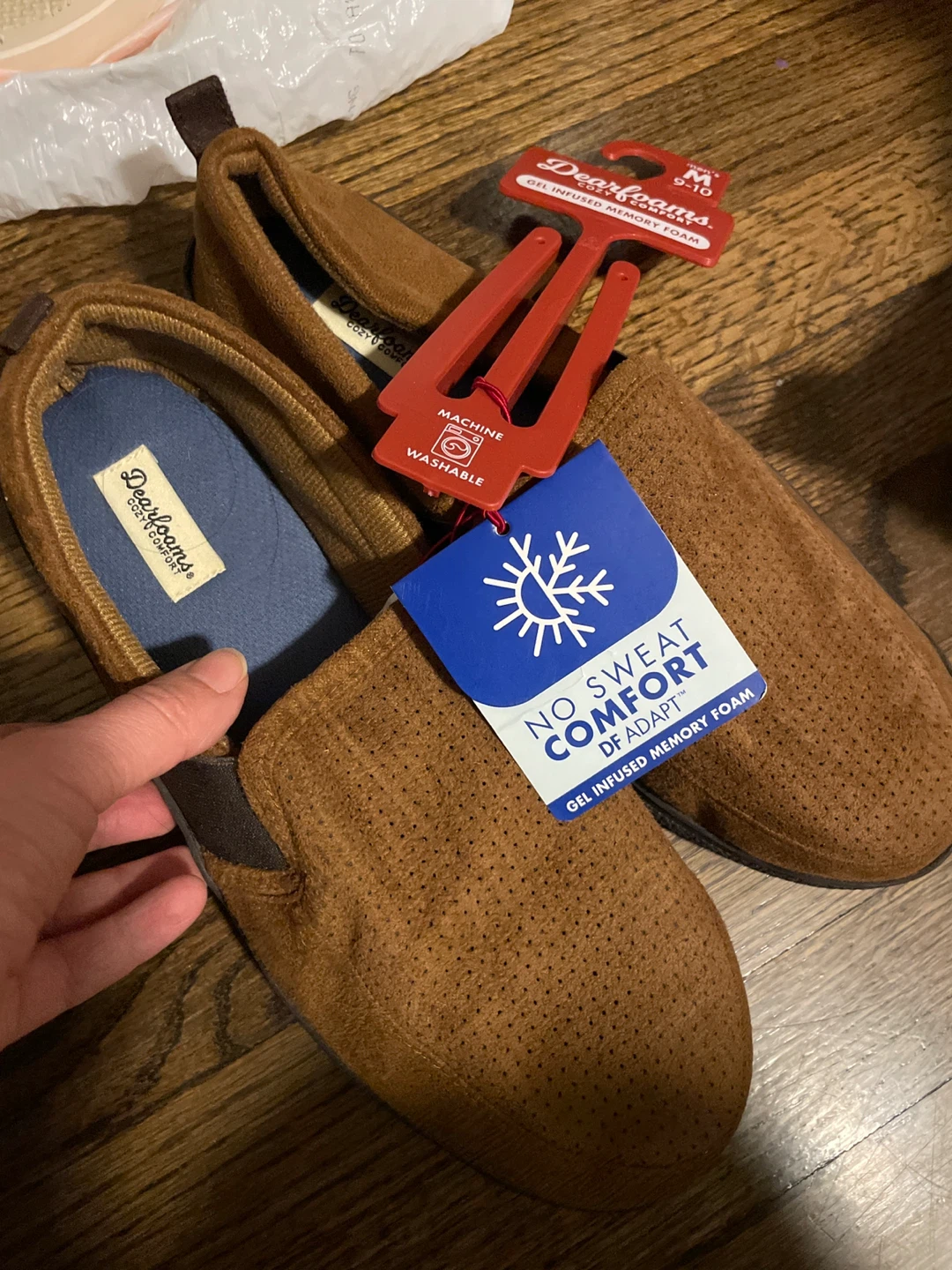 Dearfoams Men's Moccasin Slippers