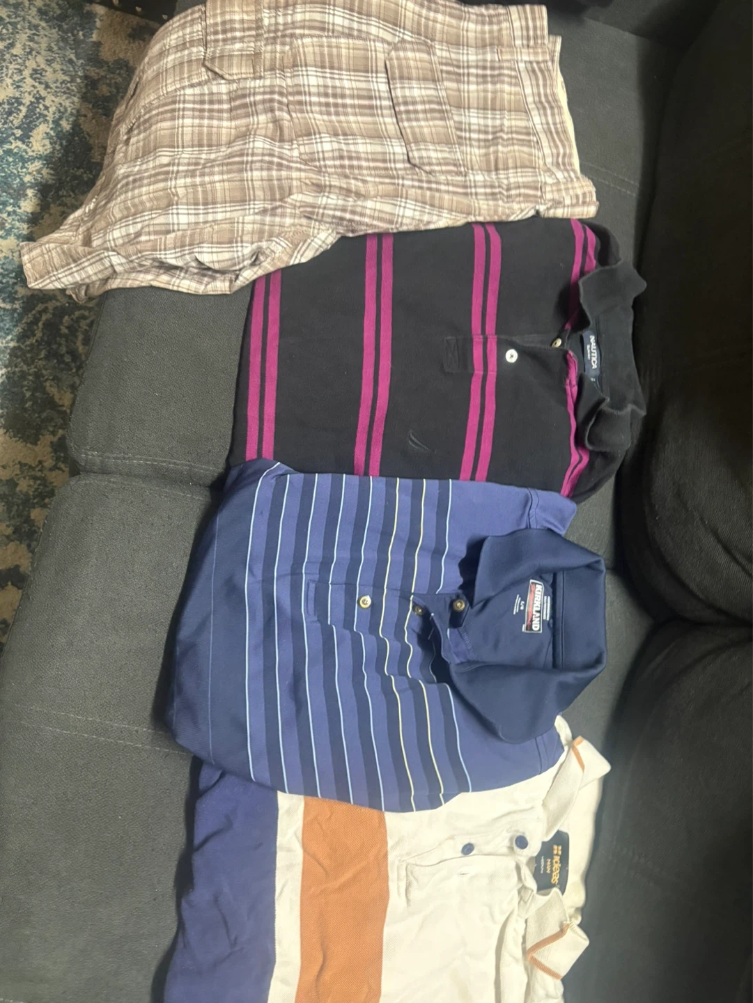 Plaid Cargo Shorts Size 34