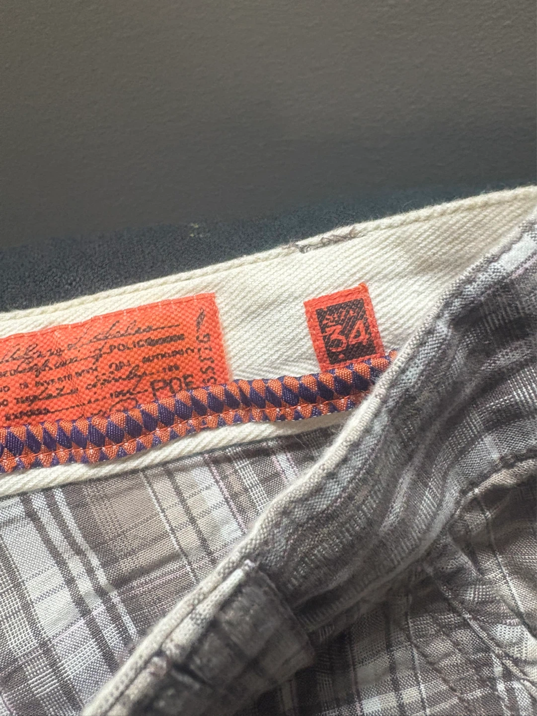 Plaid Cargo Shorts Size 34 - photo 3