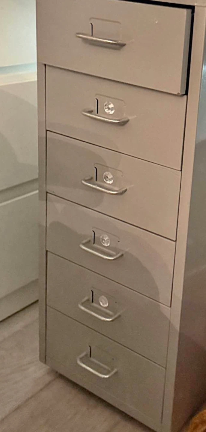Grey Metal Filing Cabinet
