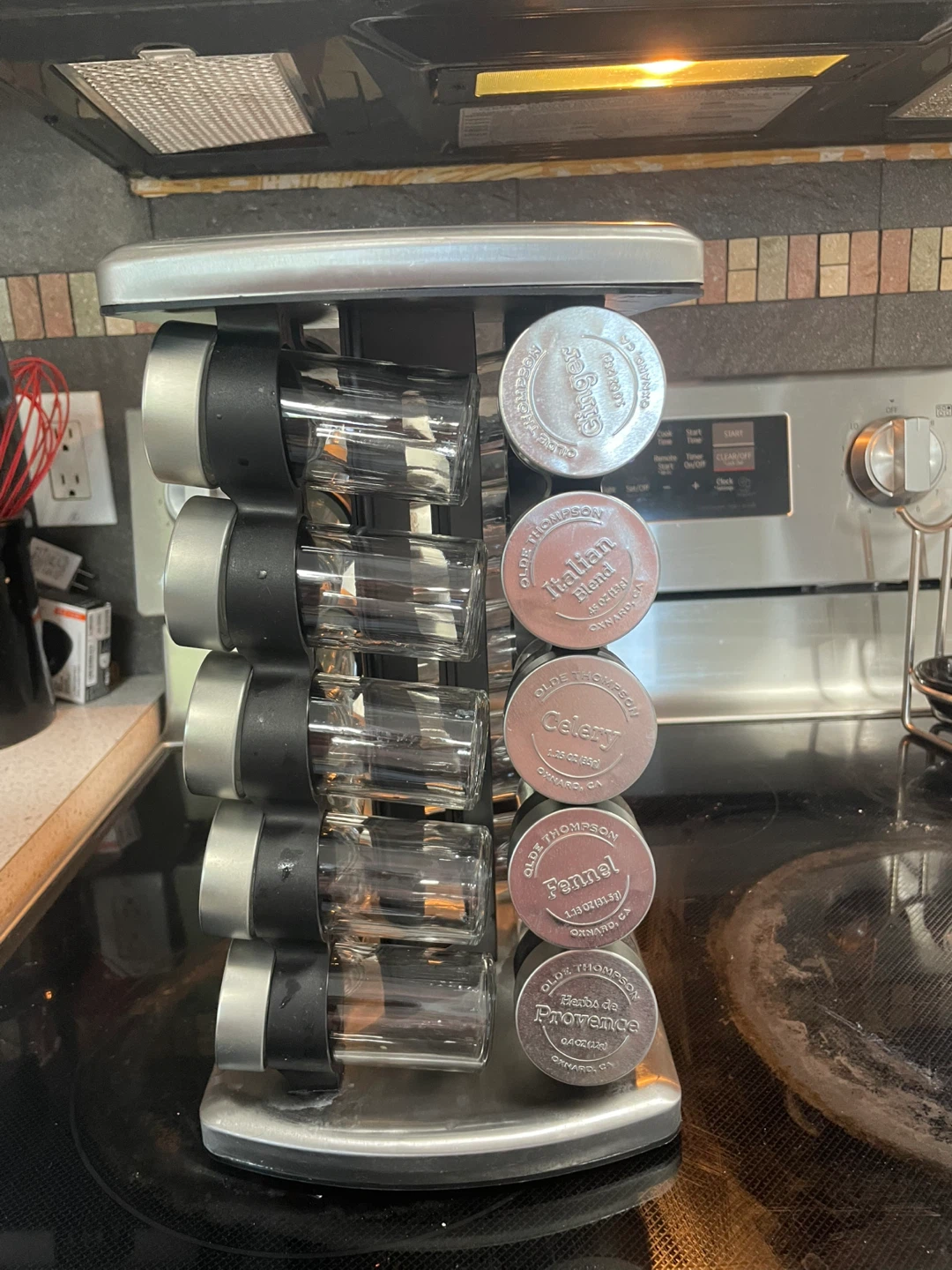 Olde Thompson spinning Spice Rack with 12 Jars - photo 2