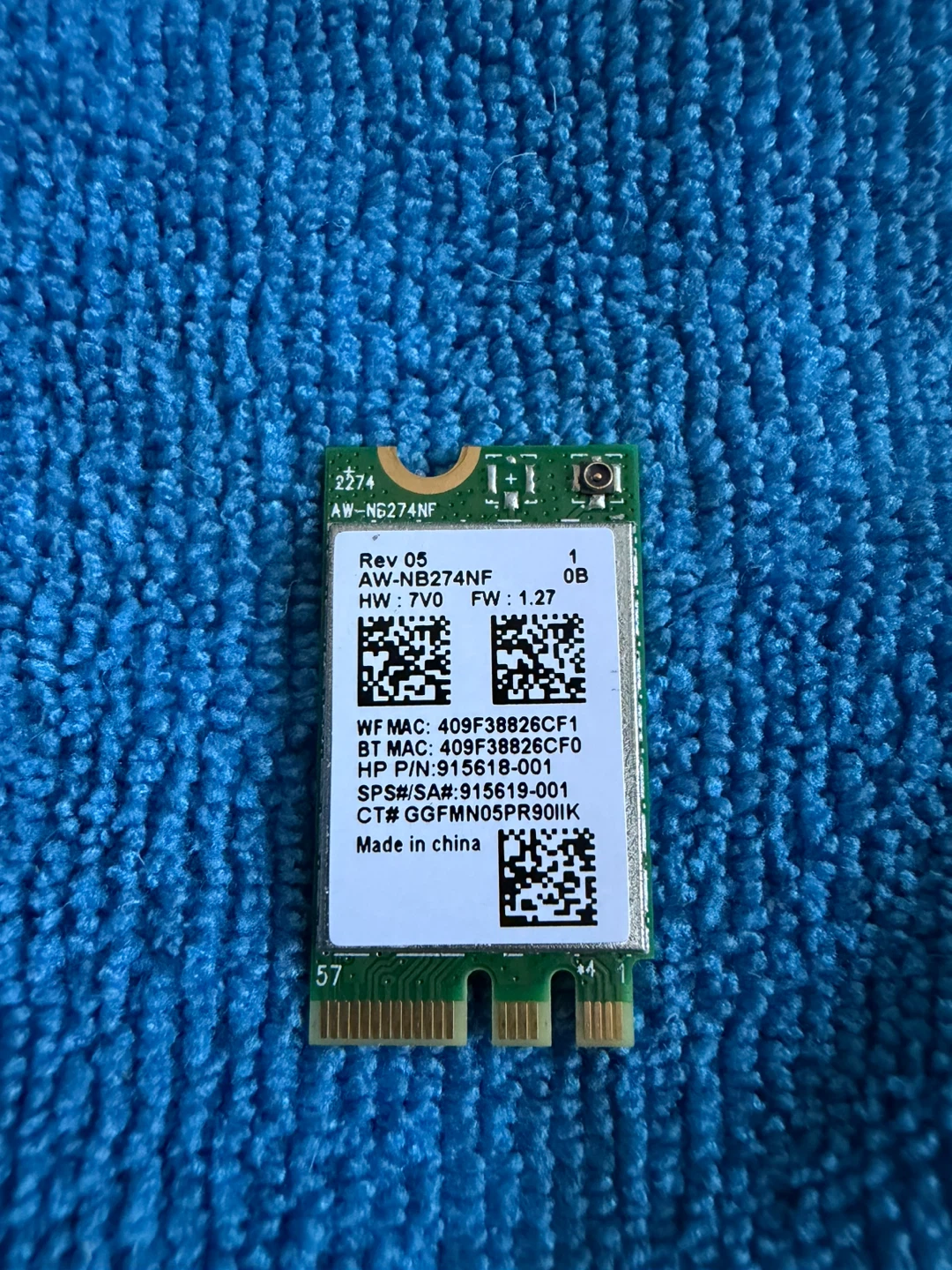 AZUREWAVE AW-NB274NF WI-FI + BLUETOOTH