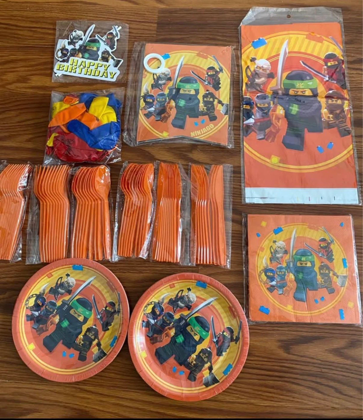 Heratoy 123pcs Ninja Birthday Party Supplies⚽️