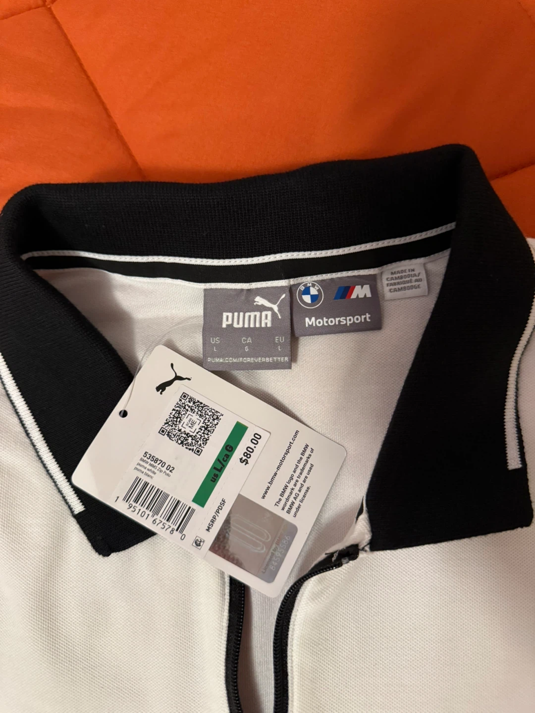Puma Motorsport BMW Polo Shirt - White⚽️