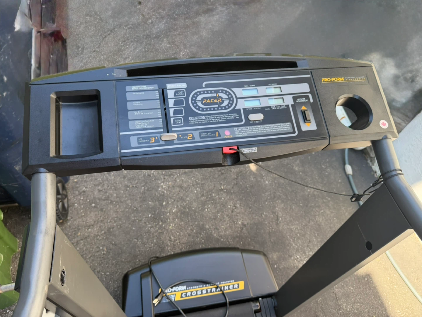 Treadmill: PRO-FORM cross trainer free delivery