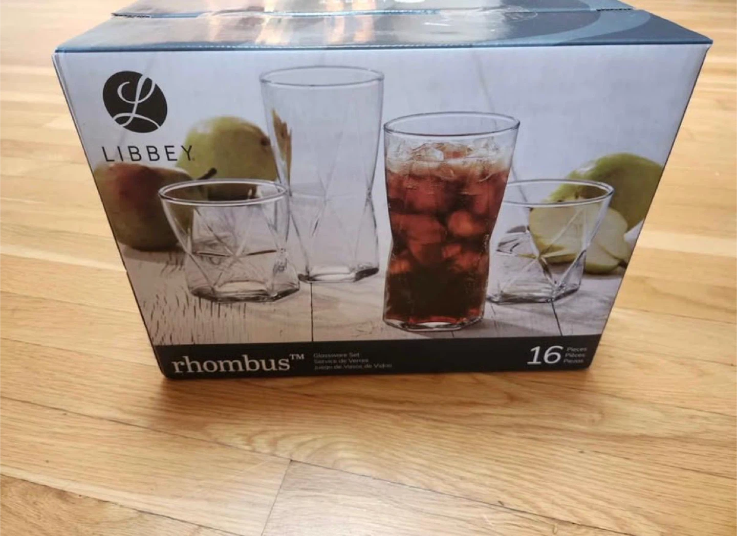 Libbey Rhombus Glassware Set - 16 Piece⚽️