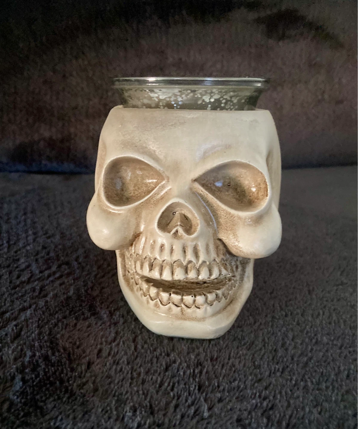 Brand new skull candle holder - photo 2