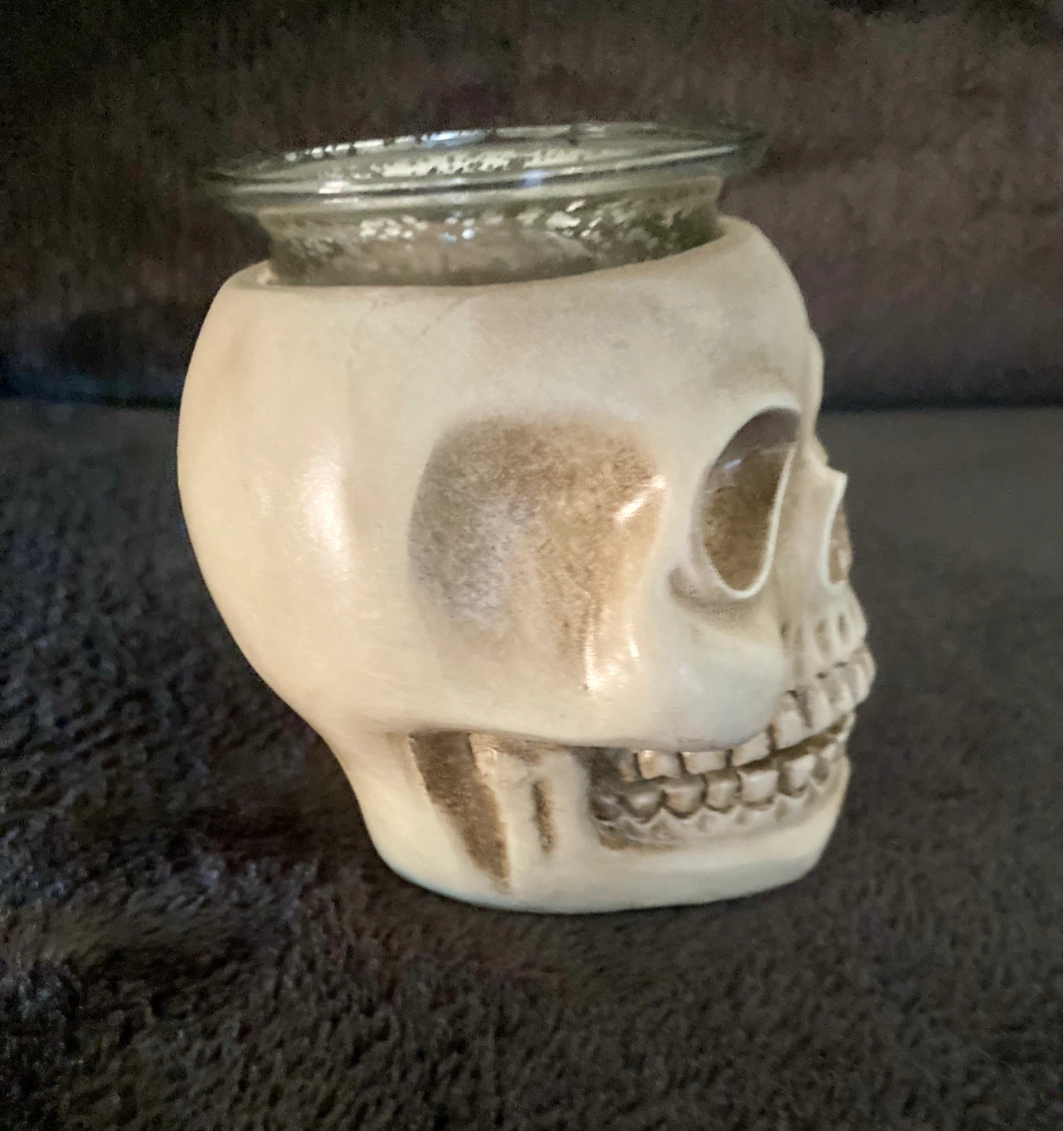 Brand new skull candle holder - photo 3