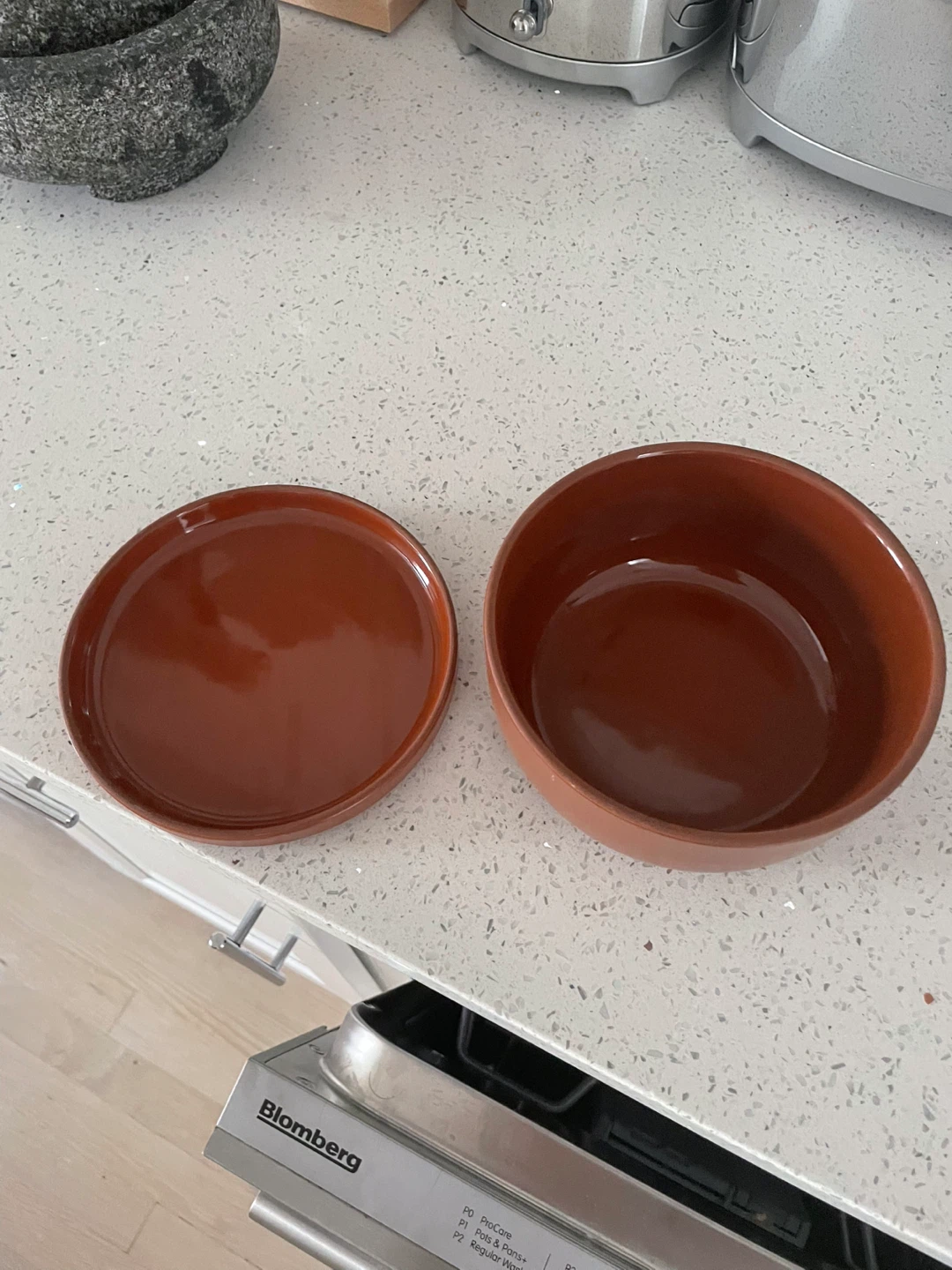 Terracotta Serving Bowl with Lid
