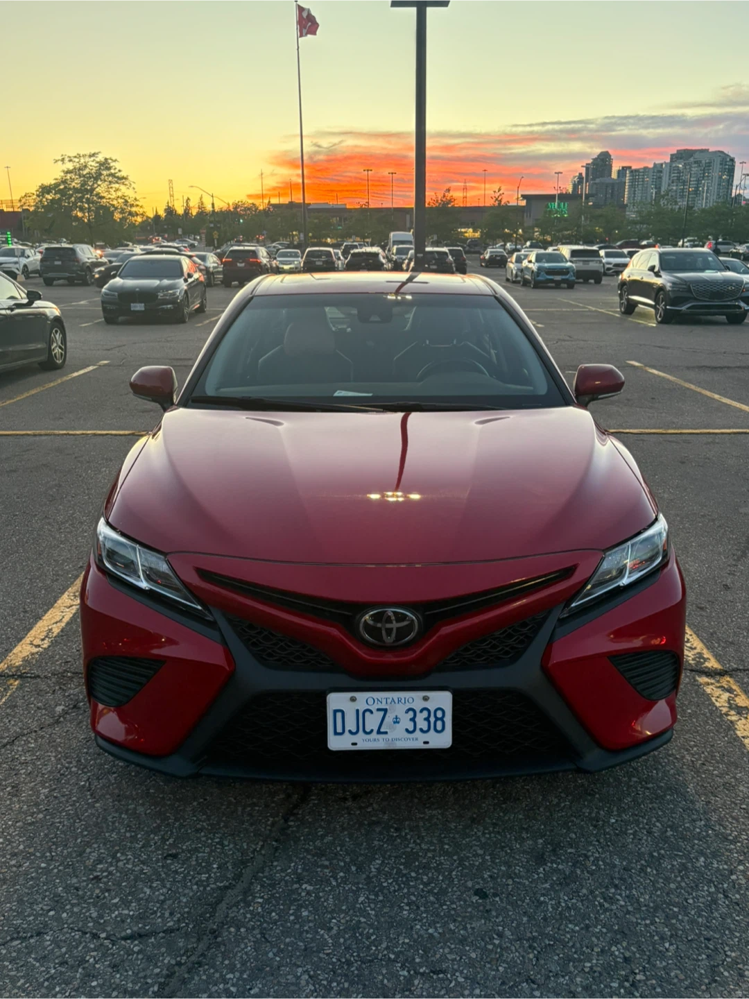 Red Toyota Camry Sedan