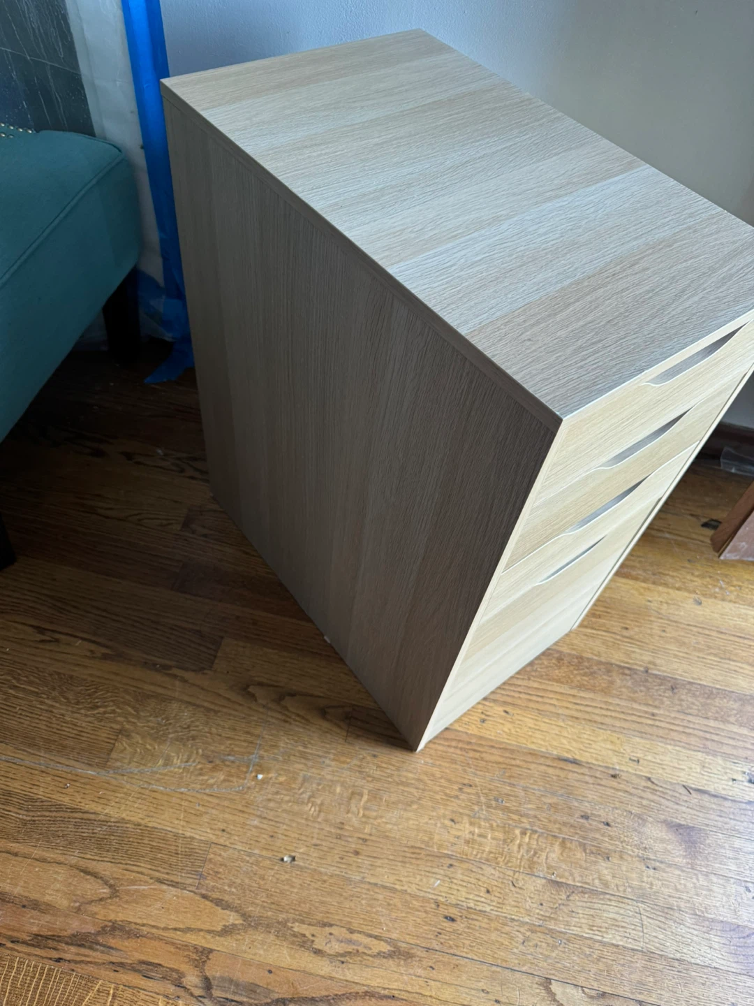 Light Wood Effect 4-Drawer Storage Unit - photo 3