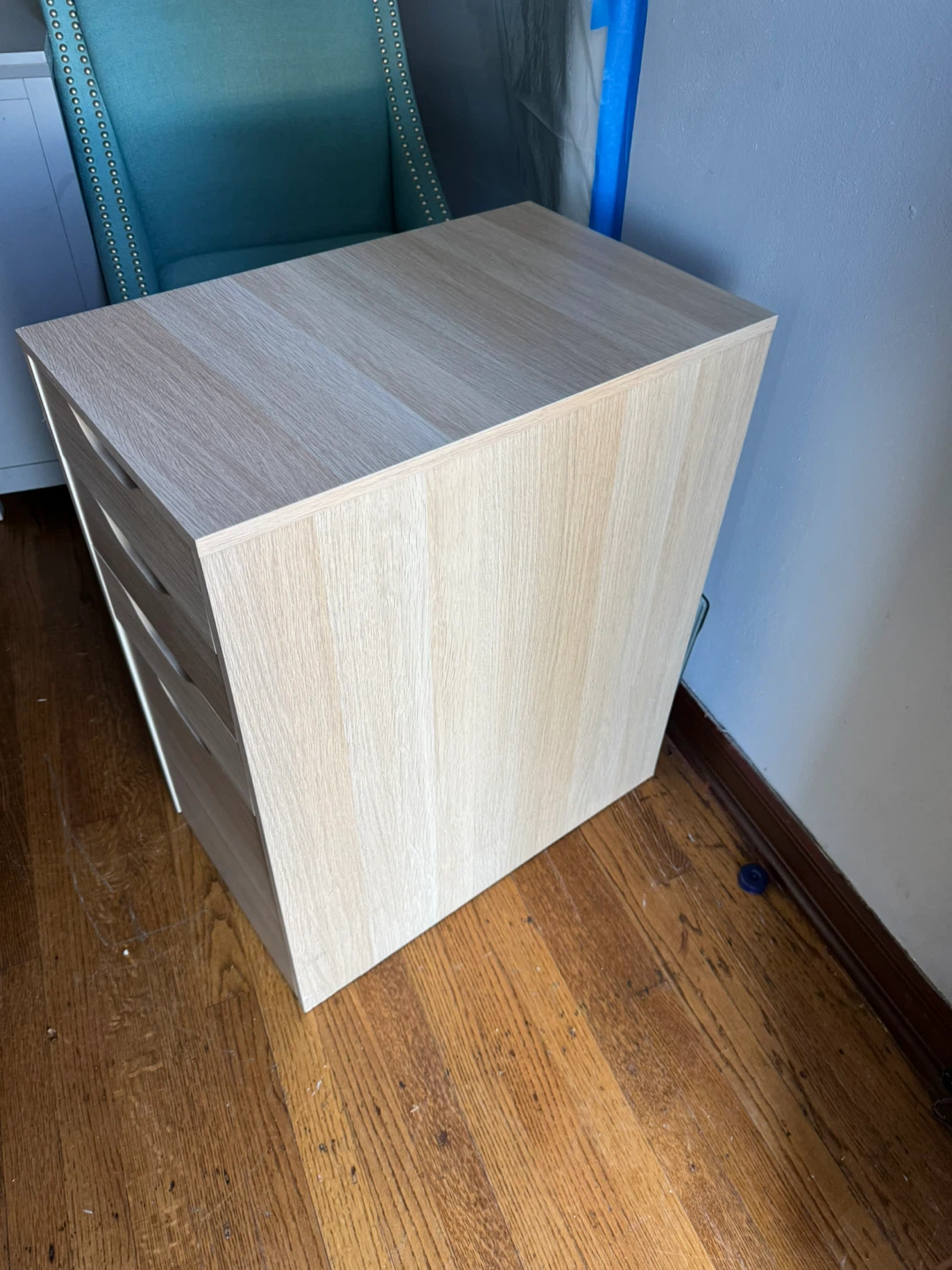 Light Wood Effect 4-Drawer Storage Unit - photo 2