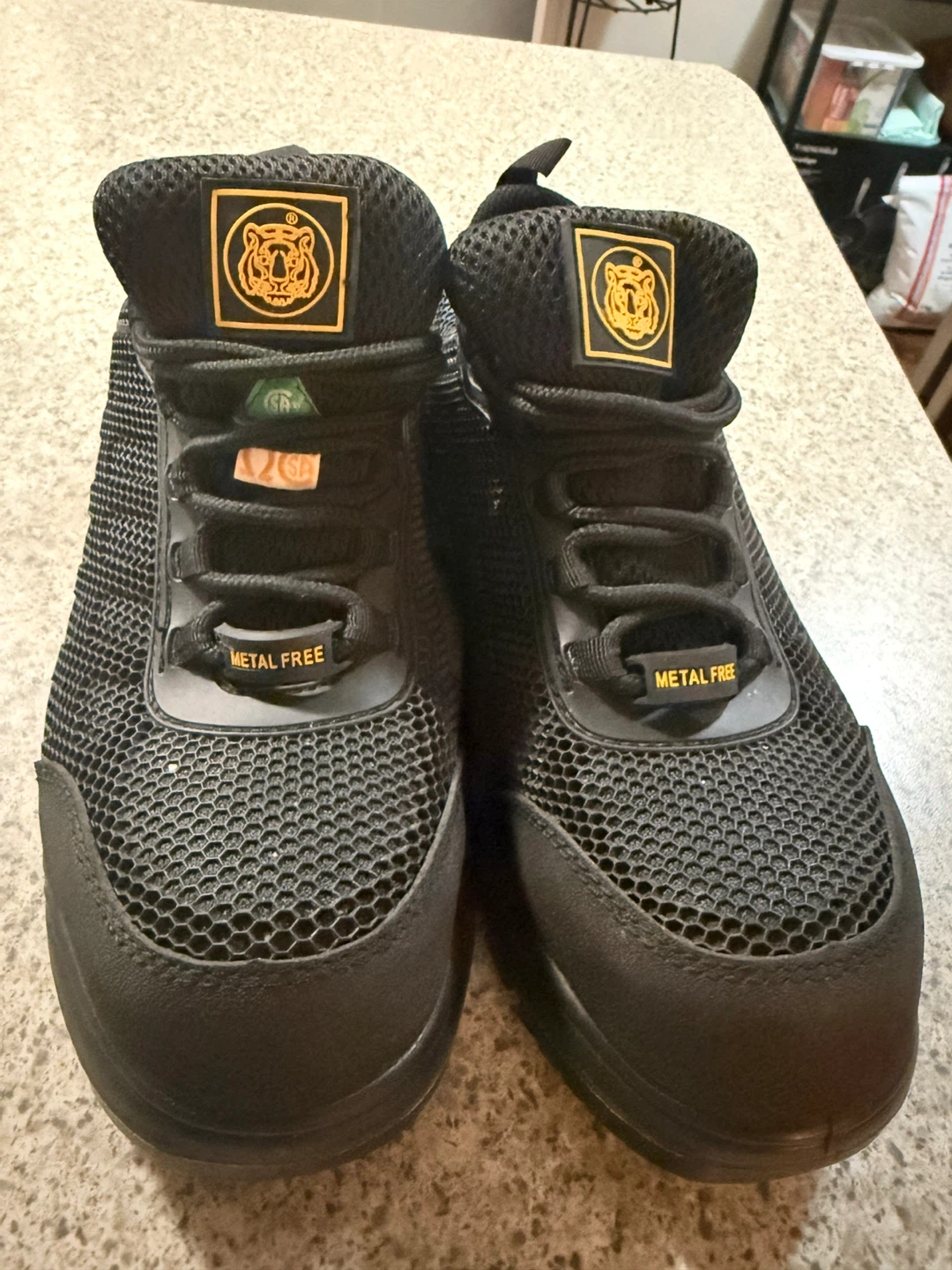 Tiger Steel Toe Work Shoes Size 7.5