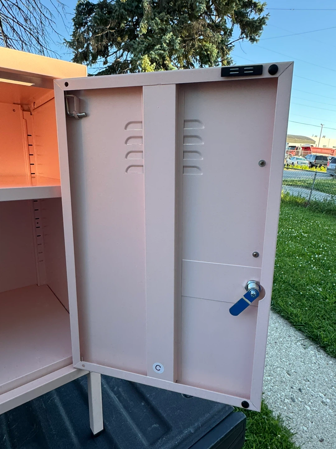 Pink Metal Locker Storage Cabinet - photo 4