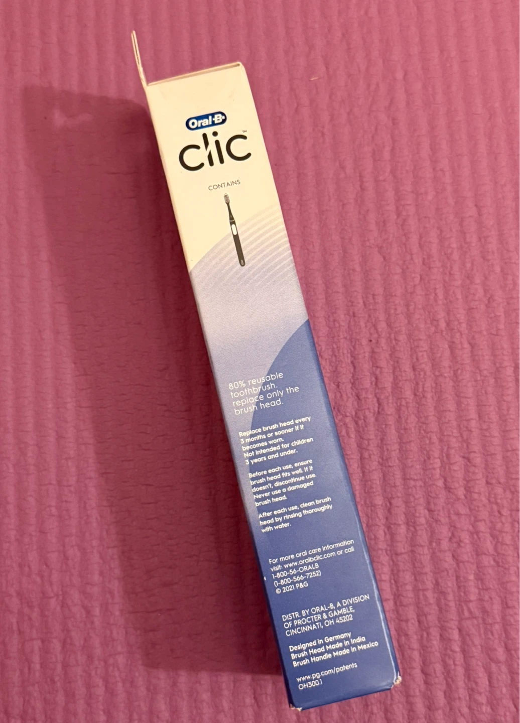 NEW⚽️Oral-B CLIC Manual Toothbrush - Teal - photo 4