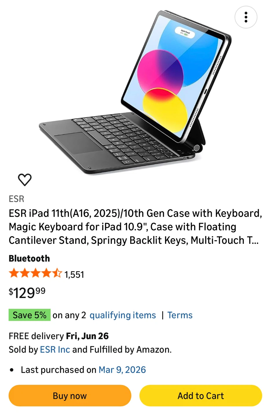Ipad A16 128G + magic keyboard ( purchased in March 2026 ) - photo 4