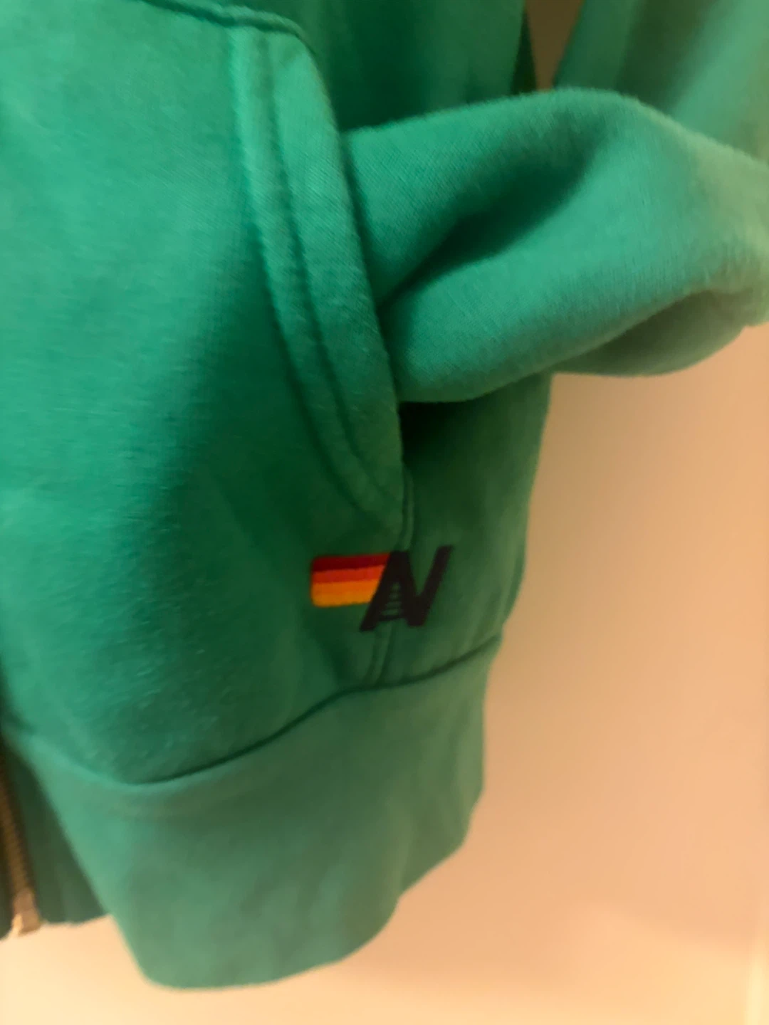 Aviator Nation Zip Up Hoodie - Green - photo 3