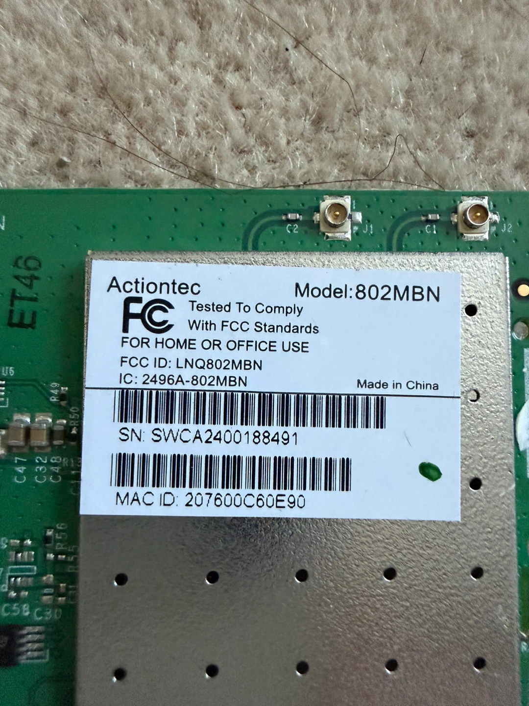DUAL BAND WI-FI WLAN MINI PCIe CARD – 2.4GHz / 5GHz - photo 2
